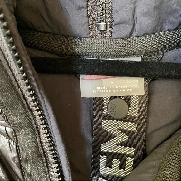 NWT Free People Right Trek Backpack Puffer Jacket Coat Shine FP Movement Black - Picture 9 of 13